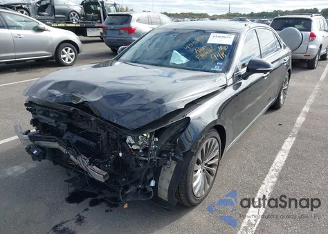 2019 Genesis G90 5.0 Ultimate z USA, uszkodzony, nr VIN KMHG54JH5KU052811